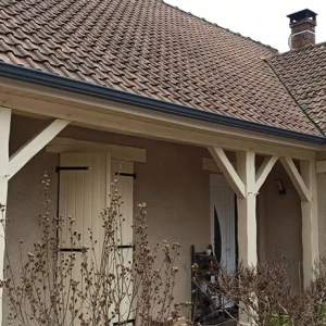 réalisation remplacement gouttières finalisé vue de loin